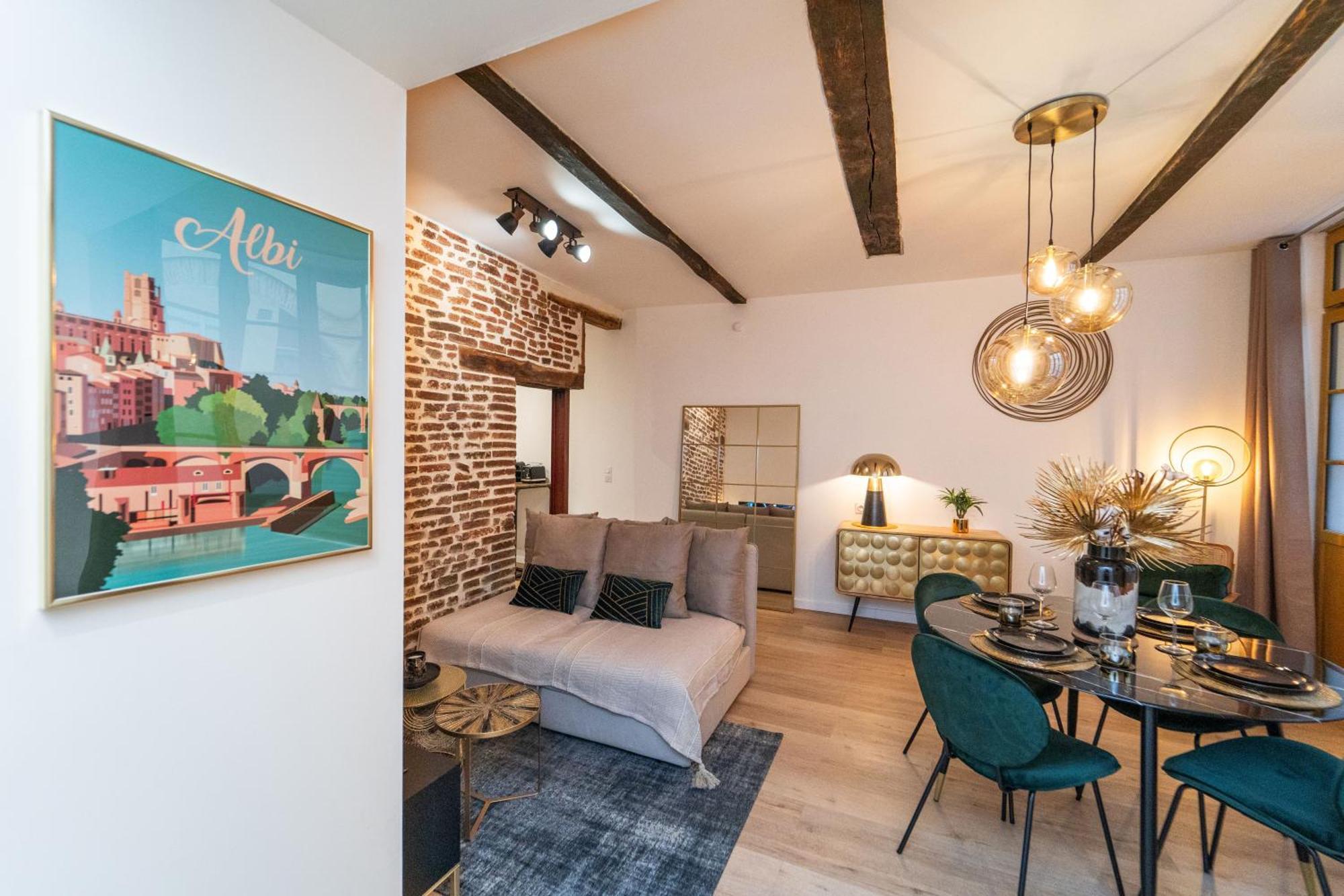 Appartement Typique Hyper Centre Albi - Neuf Premium - Parking Gratuit Bagian luar foto